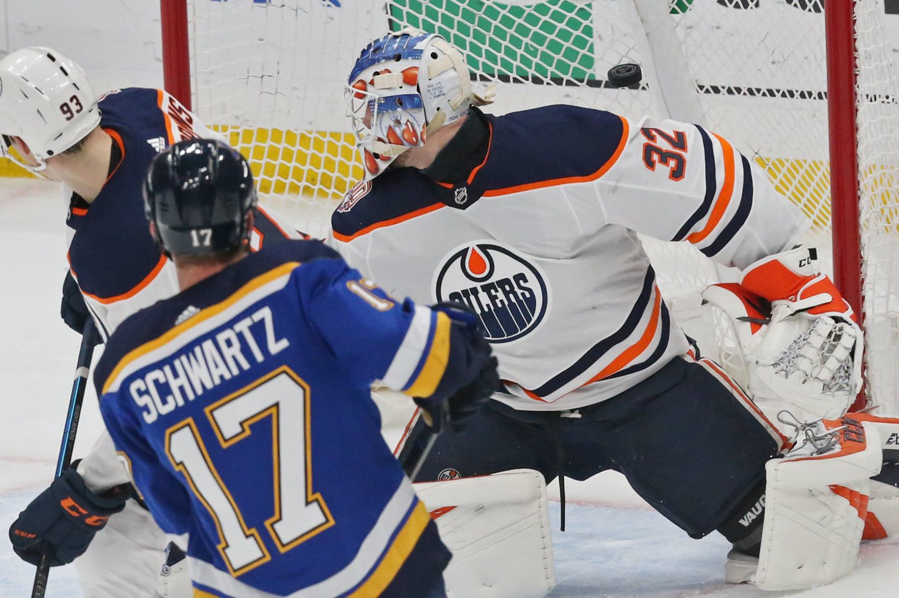 The Blues take on the Oilers at the Enterprise Center